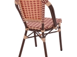 ΚΑΡΕΚΛΑ ΑΛΟΥΜΙΝΙΟΥ BAMBOO LOOK ΣΕ ΜΠΕΖ ΚΑΙ ΚΟΚΚΙΝΟ HM5817.01 42x60x85Υ εκ.
