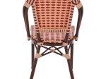ΚΑΡΕΚΛΑ ΑΛΟΥΜΙΝΙΟΥ BAMBOO LOOK ΣΕ ΜΠΕΖ ΚΑΙ ΚΟΚΚΙΝΟ HM5817.01 42x60x85Υ εκ.