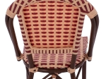 ΚΑΡΕΚΛΑ ΑΛΟΥΜΙΝΙΟΥ BAMBOO LOOK ΣΕ ΜΠΕΖ ΚΑΙ ΚΟΚΚΙΝΟ HM5817.01 42x60x85Υ εκ.