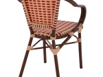 ΠΟΛΥΘΡΟΝΑ ΑΛΟΥΜΙΝΙΟΥ BAMBOO LOOK ΣΕ ΜΠΕΖ ΚΑΙ ΚΟΚΚΙΝΟ HM5818.01 54x56x80 εκ.