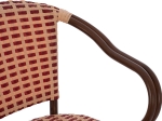 ΠΟΛΥΘΡΟΝΑ ΑΛΟΥΜΙΝΙΟΥ BAMBOO LOOK ΣΕ ΜΠΕΖ ΚΑΙ ΚΟΚΚΙΝΟ HM5818.01 54x56x80 εκ.
