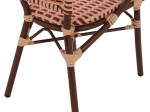 ΠΟΛΥΘΡΟΝΑ ΑΛΟΥΜΙΝΙΟΥ BAMBOO LOOK ΣΕ ΜΠΕΖ ΚΑΙ ΚΟΚΚΙΝΟ HM5818.01 54x56x80 εκ.