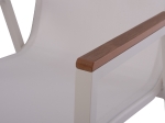 ΠΟΛΥΘΡΟΝΑ ΑΛΟΥΜΙΝΙΟΥ SHYLA HM5697.13 ΛΕΥΚΗ ΜΕ TEXTILENE & POLYWOOD 53x67x87 εκ.