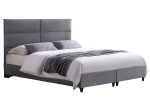 ΚΡΕΒΑΤΙ MILO ΑΠΟ ΓΚΡΙ ΒΕΛΟΥΔΟ HM628.10 ΓΙΑ ΣΤΡΩΜΑ 180x200 εκ.
