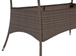 ΤΡΑΠΕΖΙ ΜΕΤΑΛΛΙΚΟ MINSK RATTAN ΓΚΡΙ HM5507.01 150x90x75Υ εκ.