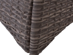 ΤΡΑΠΕΖΙ ΜΕΤΑΛΛΙΚΟ MILITARY RATTAN ΓΚΡΙ HM5141.31 120x70x75Υ εκ.