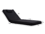 ΜΑΞΙΛΑΡΙ ΞΑΠΛΩΣΤΡΑΣ TEXTILENE 600gr/m2 2X1 SIFNOΜΑΥΡΟ HM11237.05T 194x70x11 εκ.
