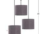ΦΩΤΙΣΤΙΚΟ ΟΡΟΦΗΣ HM7622.13 ΓΚΡΙ 15x15x80cm