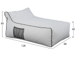 ΠΟΥΦ ZAFER HM5772.01 ΜΕ TEXTILINE ΛΕΥΚΟ ΚΑΙ ΜΑΥΡΟ ΡΕΛΙ 88x128x40-60Υ εκ. Β ΔΙΑΛΟΓΗΣ