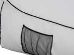 ΠΟΥΦ ZAFER HM5772.01 ΜΕ TEXTILINE ΛΕΥΚΟ ΚΑΙ ΜΑΥΡΟ ΡΕΛΙ 88x128x40-60Υ εκ. Β ΔΙΑΛΟΓΗΣ