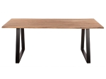ΤΡΑΠΕΖΙ ΤΡΑΠΕΖΑΡΙΑΣ SOFIA SLIM HM8501.11 ΑΠΟ ΜΑΣΙΦ ΞΥΛΟ ΑΚΑΚΙΑΣ 200x100x77Υ εκ.