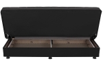 ΚΑΝΑΠΕΣ ΚΡΕΒΑΤΙ ANDRI ΤΡΙΘΕΣΙΟΣ ΜΑΥΡΟΣ HM3239.01 180x72x77 εκ.