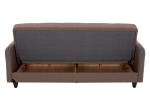 ΚΑΝΑΠΕΣ ΚΡΕΒΑΤΙ ΤΡΙΘΕΣΙΟΣ SANNA HM3245.01 ΜΠΕΖ 210x82x86 εκ.