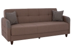 ΚΑΝΑΠΕΣ ΚΡΕΒΑΤΙ ΤΡΙΘΕΣΙΟΣ SANNA HM3245.01 ΜΠΕΖ 210x82x86 εκ.