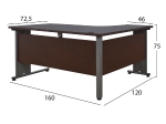 ΣΕΤ ΓΡΑΦΕΙΟΥ 2ΤΜΧ ΣΕ ΧΡΩΜΑ WENGE HM10201.02L