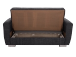 ΚΑΝΑΠΕΣ ΚΡΕΒΑΤΙ POLYA ΔΙΘΕΣΙΟΣ ΓΚΡΙ HM3241.03 150x84x88 εκ.