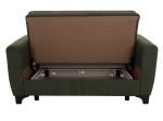 ΚΑΝΑΠΕΣ ΚΡΕΒΑΤΙ HEMA ΔΙΘΕΣΙΟΣ ΨΗΛΗ ΠΛΑΤΗ DARK OLIVE HM3243.05 160x84x88 εκ.