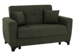 ΚΑΝΑΠΕΣ ΚΡΕΒΑΤΙ HEMA ΔΙΘΕΣΙΟΣ ΨΗΛΗ ΠΛΑΤΗ DARK OLIVE HM3243.05 160x84x88 εκ.