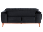 ΚΑΝΑΠΕΣ ΚΡΕΒΑΤΙ BENNINGTON 2ΘΕΣΙΟΣ ΜΑΥΡΟΣ HM3250.01 180x95x80 εκ.