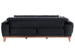 ΚΑΝΑΠΕΣ ΚΡΕΒΑΤΙ BENNINGTON ΤΡΙΘΕΣΙΟΣ ΜΑΥΡΟΣ HM3249.01 240x95x80 εκ.