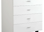 ΣΥΡΤΑΡΙΕΡΑ ΜΕΛΑΜΙΝΗΣ THORG ME 4 ΣΥΡΤΑΡΙΑ ΛΕΥΚΗ HM8996.03 80x40x83Υεκ.