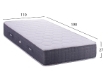 ΣΤΡΩΜΑ DREAMTOPIA CLOUD9 HM656.110 BONNELL SPRING 110x190x27Y εκ.