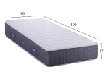 ΣΤΡΩΜΑ DREAMTOPIA CLOUD9 HM656.90 BONNELL SPRING 90x190x27Y εκ.