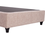 ΚΡΕΒΑΤΙ MALENA ΑΠΟ ΜΠΕΖ ΥΦΑΣΜΑ NUBUCK HM647.22 ΓΙΑ ΣΤΡΩΜΑ 120x200 εκ.