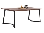 ΤΡΑΠΕΖΙ ΤΡΑΠΕΖΑΡΙΑΣ JAY HM9304.02 ΚΑΠΛΑΜΑΣ ΚΑΡΥΔΙΑΣ ΡΟΥΣΤΙΚ ΣΤΥΛ 200x100x75 εκ.