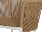 ΠΟΛΥΘΡΟΝΑ ΑΛΟΥΜΙΝΙΟΥ HM5855.01 ΛΕΥΚΟ ΜΕ ΣΧΟΙΝΙ WICKER PE ΜΠΕΖ 56x66x82 εκ.