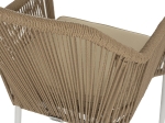 ΠΟΛΥΘΡΟΝΑ ΑΛΟΥΜΙΝΙΟΥ HM5855.01 ΛΕΥΚΟ ΜΕ ΣΧΟΙΝΙ WICKER PE ΜΠΕΖ 56x66x82 εκ.