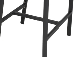 ΣΚΑΜΠΟ ΑΛΟΥΜΙΝΙΟΥ ΜΕ ΜΠΡΑΤΣΑ ΑΝΘΡΑΚΙ PE RATTAN TEXTLINE 56x58x105Y εκ.HM5892.01