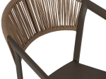 ΣΚΑΜΠΟ ΑΛΟΥΜΙΝΙΟΥ ΜΕ ΜΠΡΑΤΣΑ ΣΑΜΠΑΝΙΖΕ RATTAN ΛΕΥΚΟ TEXTLINE HM5892.03 56x58x105Y εκ.