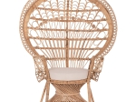 ΠΟΛΥΘΡΟΝΑ ROYAL PEACOCK HM9342 RATTAN ΣΕ ΦΥΣΙΚΟ-ΜΑΞΙΛΑΡΙ ΜΠΕΖ 114x72x150Yεκ.