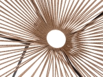 ΠΟΛΥΘΡΟΝΑ ACAPULCO Τ. ΦΩΛΙΑ ΜΕΤΑΛΛΟ ΜΑΥΡΟ ΜΕ TWISTED WICKER HM5871.01 70x73x79 εκ.