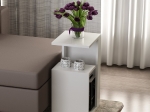 ΒΟΗΘΗΤΙΚΟ ΤΡΑΠΕΖΙ DAWN ΜΕΛΑΜΙΝΗΣ ΛΕΥΚΟ 35X29,5X60Yεκ.HM8880.11