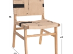 ΚΑΡΕΚΛΑ RUBBERWOOD ΚΑΙ ΣΧΟΙΝΙ ΣΕ ΦΥΣΙΚΟ RUSTIC 50x60x88Yεκ.HM9323.01