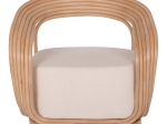 ΠΟΛΥΘΡΟΝΑ DUCHESS ΑΠΟ RATTAN ΦΥΣΙΚΟ-ΕΚΡΟΥ ΜΑΞΙΛΑΡΙ HM9478 81x59x70Y εκ.