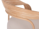 ΠΟΛΥΘΡΟΝΑ DUCHESS ΑΠΟ RATTAN ΦΥΣΙΚΟ-ΕΚΡΟΥ ΜΑΞΙΛΑΡΙ HM9478 81x59x70Y εκ.