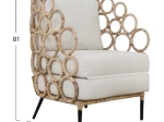 ΠΟΛΥΘΡΟΝΑ RINGER HM9341 ΑΠΟ RATTAN-ΜΕΤΑΛΛΟ ΦΥΣΙΚΟ ΧΡΩΜΑ 65x69x86Y εκ.