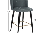 ΣΚΑΜΠΟ ΕΠΑΓΓΕΛΜΑΤΙΚΟ MARCELLO HM9280.20 Τ.NUBUCK ΓΚΡΙ ΞΥΛΙΝΟ 50x58x100Υεκ.