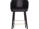 ΣΚΑΜΠΟ BAR ΕΠΑΓΓΕΛΜΑΤΙΚΟ ALONZO HM9281.14 Τ.NUBUCK ΜΑΥΡΟ ΞΥΛΙΝΟ 50x62x108,5Υεκ.