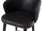 ΣΚΑΜΠΟ BAR ΕΠΑΓΓΕΛΜΑΤΙΚΟ ALONZO HM9281.14 Τ.NUBUCK ΜΑΥΡΟ ΞΥΛΙΝΟ 50x62x108,5Υεκ.