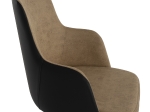 ΠΟΛΥΘΡΟΝΑ ΕΠΑΓΓΕΛΜ. ELEANORA HM9264.03 Τ.NUBUCK & PU ΜΑΥΡΗ ΜΠΕΖ ΞΥΛΙΝΗ 50x63x91Υεκ