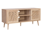 ΕΠΙΠΛΟ TV ΜΕΛΑΜΙΝΗΣ COLM ΜΕ ΠΟΡΤΕΣ RATTAN HM9223.11 ΣΕ ΧΡΩΜΑ ΦΥΣΙΚΟ 120x39x56,5Υεκ.