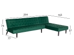ΚΑΝΑΠΕΣ ΚΡΕΒΑΤΙ ΓΩΝΙΑ ΑΝΑΣΤΡΕΨΙΜΗ ZELDA HM3154.13 ΒΕΛΟΥΔΟ ΚΥΠΑΡΙΣΣΙ 254X163X74Y εκ.