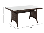 ΣΕΤ ΣΑΛΟΝΙ ΓΩΝΙΑ TRANQUILITY HM5895.02 5ΤΜΧ ΜΕ 2 ΣΚΑΜΠΟ ΚΑΙ ΤΡΑΠΕΖΙ ΚΑΦΕ
