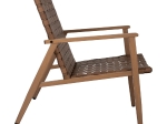 ΠΟΛΥΘΡΟΝΑ FELIPE HM5868.01 ΜΕΤΑΛΛΟ ΟΨΗ ΞΥΛΟΥ & RATTAN ΔΕΡΜΑ-LOOK 63,5x75,5x77εκ.