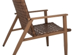 ΠΟΛΥΘΡΟΝΑ FELIPE HM5868.01 ΜΕΤΑΛΛΟ ΟΨΗ ΞΥΛΟΥ & RATTAN ΔΕΡΜΑ-LOOK 63,5x75,5x77εκ.