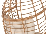 ΠΟΛΥΘΡΟΝΑ Τ.ΦΩΛΙΑ RATTAN HM5869.01 ΜΕΤΑΛ. ΠΟΔΙΑ ΜΑΥΡΑ 77x72x148 εκ.